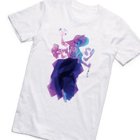 Thumbnail for Aesthetic Vaporwave Cartoon T-Shirt - Violet / XS