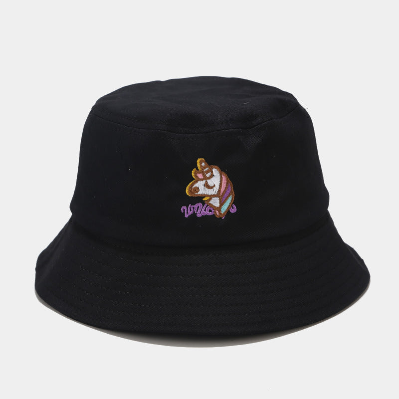 Kawaii Aesthetic Unicorn Bucket Hat - Black / M - Warm hats