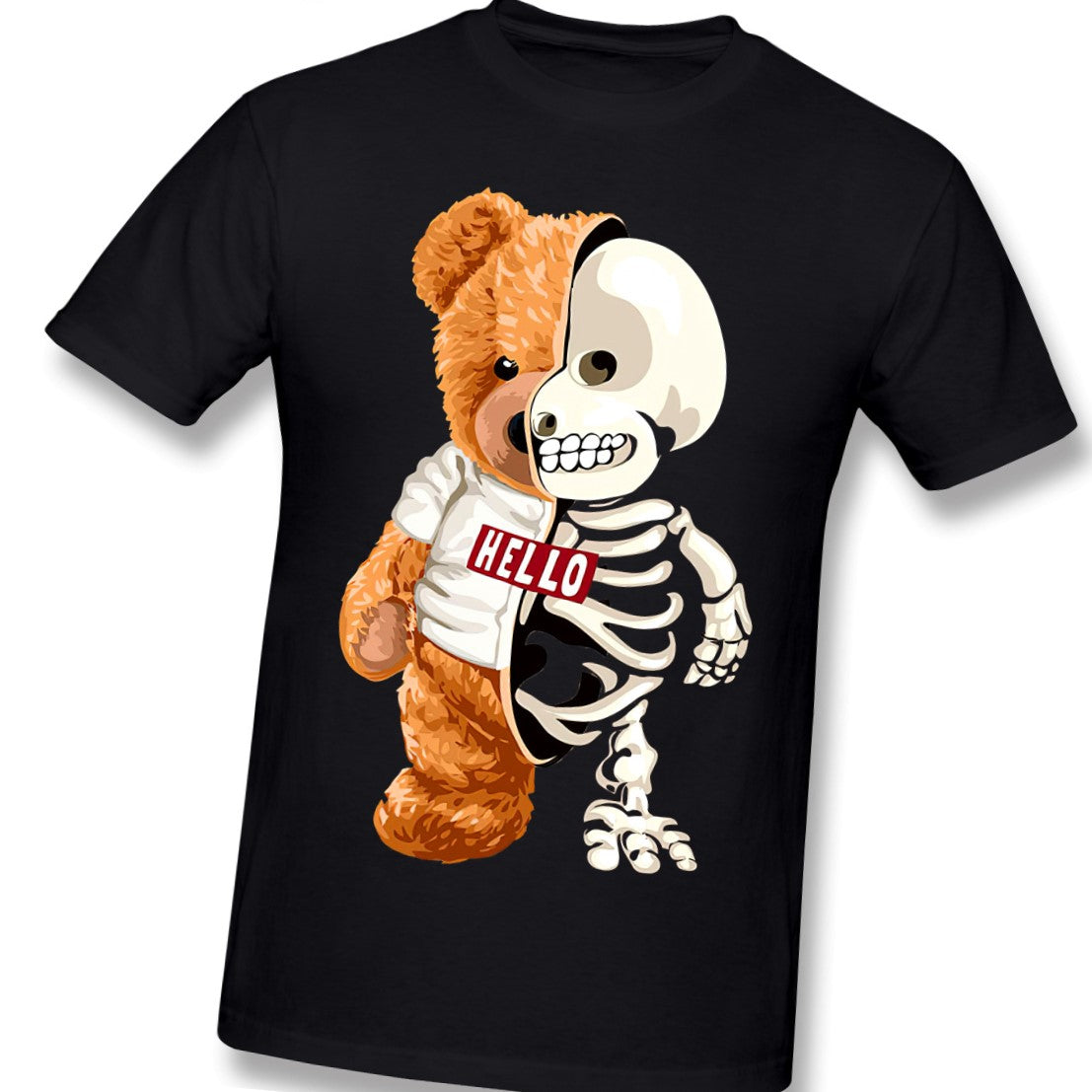 Skull Teddy Bear Skeleton T-Shirt - black / XXL - T-shirts