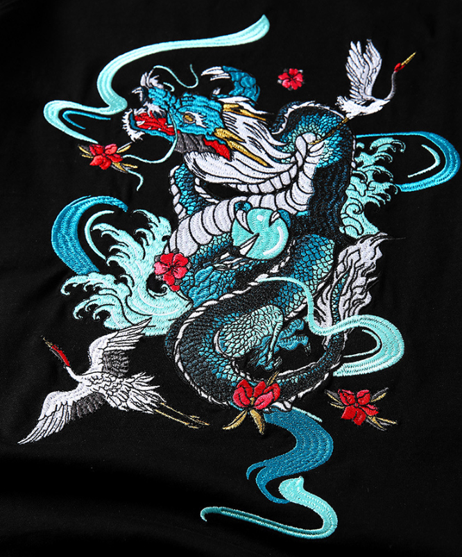 Blue Dragon T-shirt Chinese - T-shirts