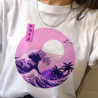 Thumbnail for The Great Wave off Kanagawa T-Shirt - White / S