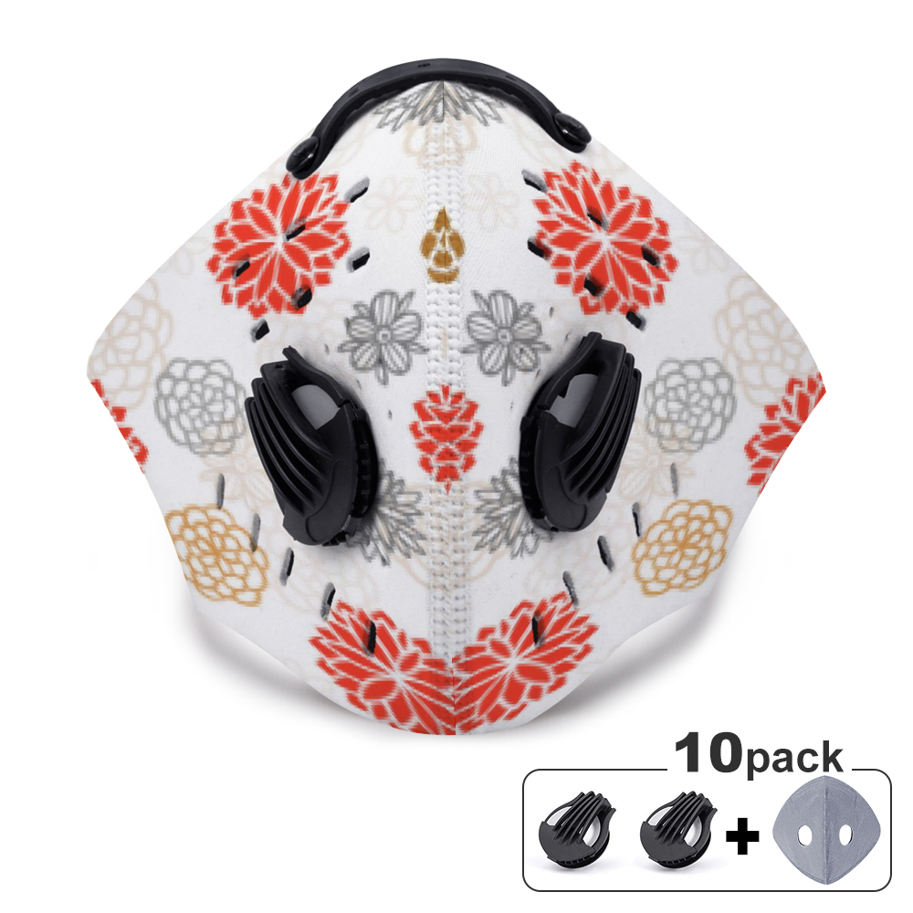Flowers Premium Breathing Face Mask - with 10 filter - mask