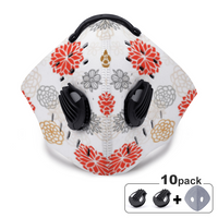 Thumbnail for Japanese Flowers Neoprene Face Mask, Premium Breathing Face Cover - UrbanWearOutsiders Face mask