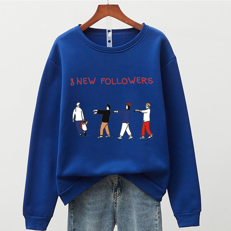 8 New Followers Sweatshirt - Blue / XXL - SWEATSHIRT
