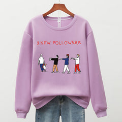 8 New Followers Sweatshirt - Purple / XXL - SWEATSHIRT