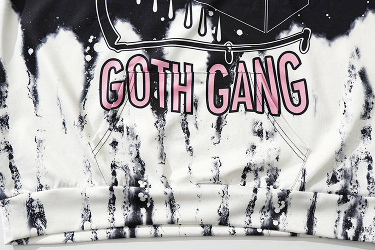 Antisocial Goth Gang Dark Hoodie - hoodie