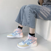 Thumbnail for Air Force One 90'S Shoes Powder High-top Casual Sports Shoes - UrbanWearOutsiders Shoes