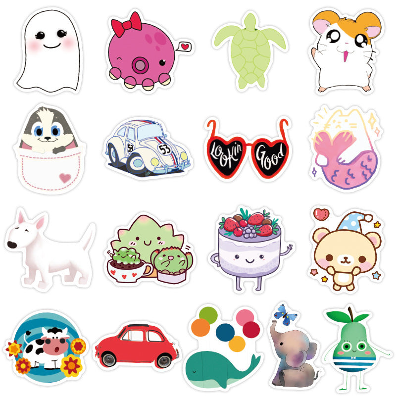 Kawaii Pastel Color 50 Stickers