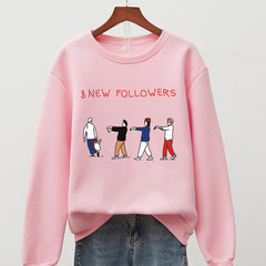 8 New Followers Sweatshirt - Pink / M - SWEATSHIRT