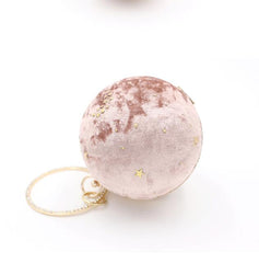 Moon Suede Starry Hand Bag - Pink / One Size - Accesories