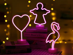 Flamingo Led Modeling Neon Lamp - Battery - Decoration