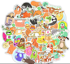 Sloth Cute 50 Stickers