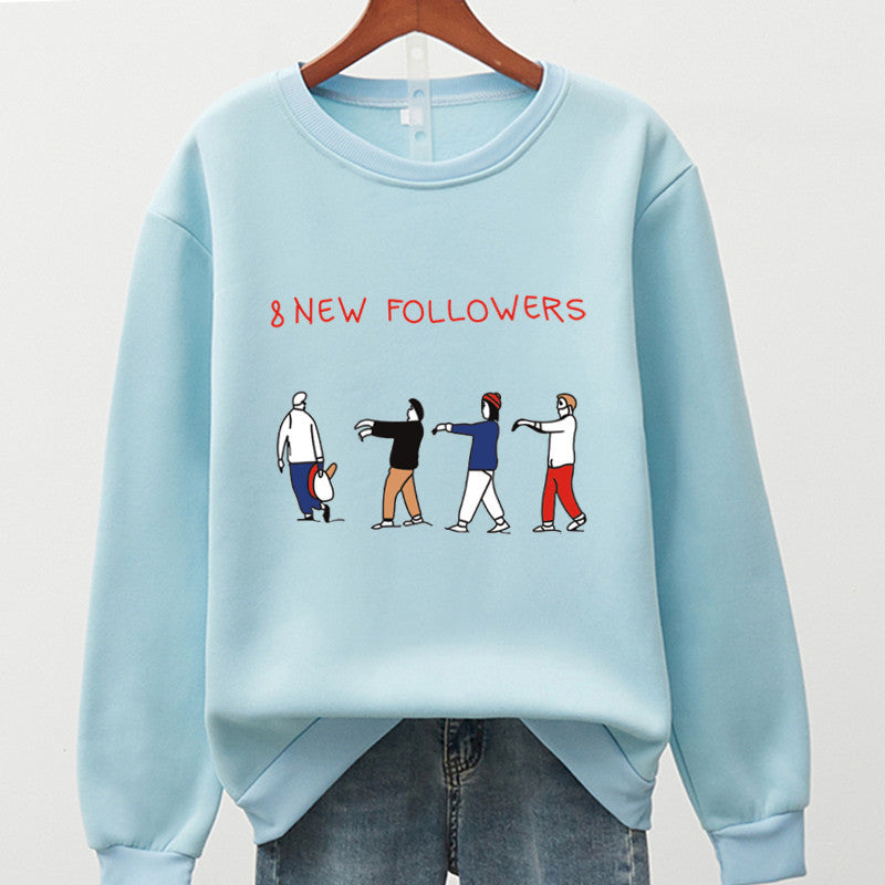 8 New Followers Sweatshirt - Sky blue / 3XL - SWEATSHIRT
