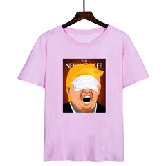 Trump Comical and Sarcastic T-Shirt - Pink / 3XL
