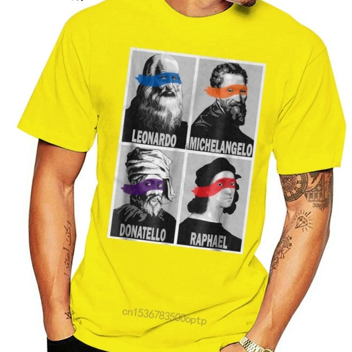 Ninja Artist Renaissance Vaporware T-Shirt - Yellow / XXS