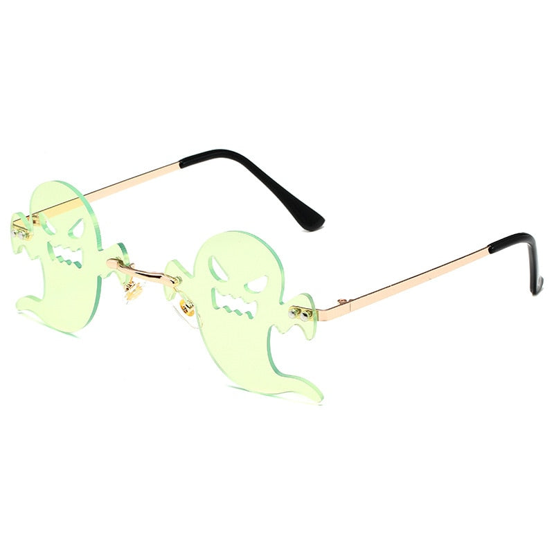 Ghost Frameless Sunglasses - Green / One Size