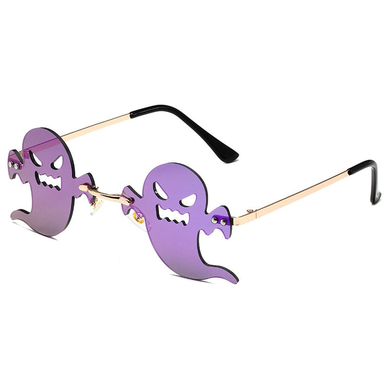 Ghost Frameless Sunglasses - Purple.. / One Size