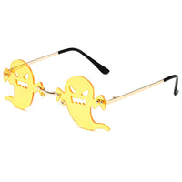 Thumbnail for Ghost Frameless Sunglasses - Yellow / One Size