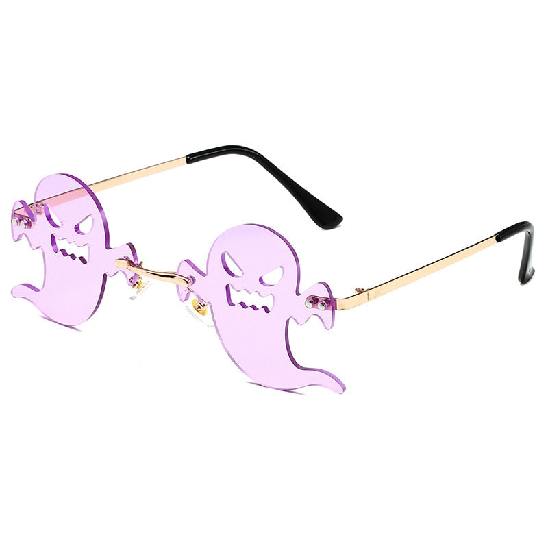 Ghost Frameless Sunglasses - Purple / One Size
