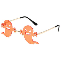 Thumbnail for Ghost Frameless Sunglasses - Orange / One Size