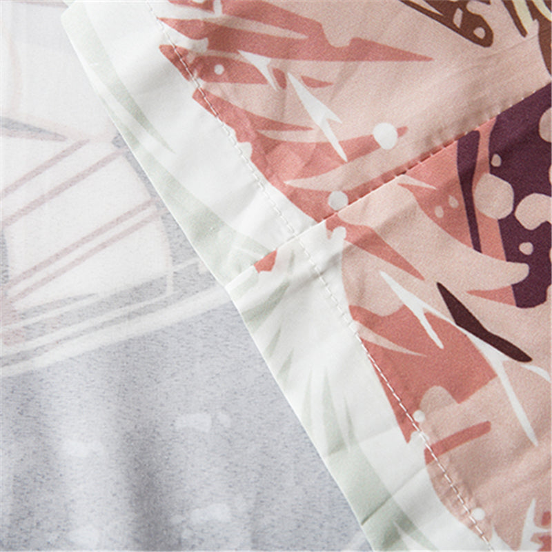 Sailboat Japanese Style 3/4 Sleeve Kimono - KIMONO