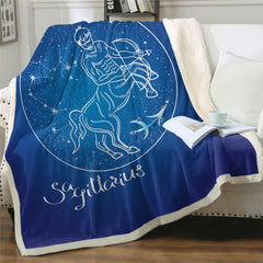 Zodiac Astrology Geometric Blanket