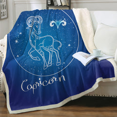 Zodiac Astrology Geometric Blanket