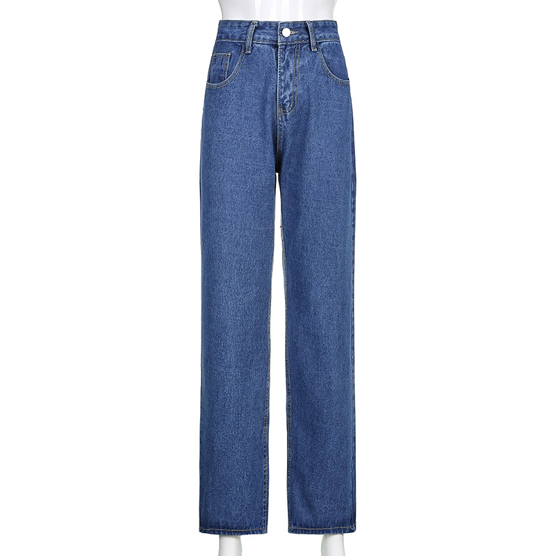 Butterfly High Waisted Denim Jeans - Pants