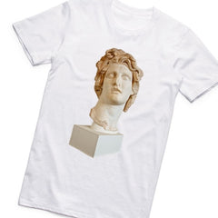 Artistic David Vaporwave T-shirt - White / XS - T-Shirt