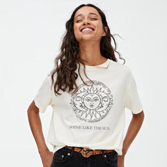 Shine like the Sun T-shirt - S / White - T-Shirt