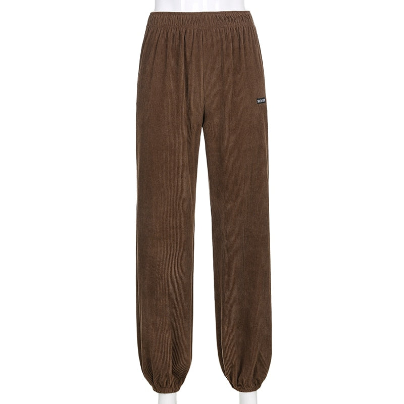 SUCH Vintage Loose Sweatpants - Brown / S - Pants