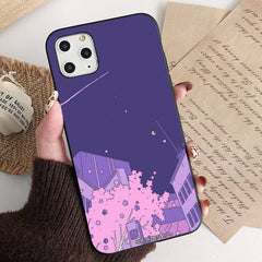 Pastel City Moon Art Phone Case for iPhone - C / For iphone