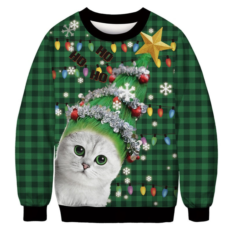 Ugly Christmas Funny Holiday Sweater - GreEN / M
