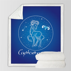 Zodiac Astrology Geometric Blanket - Capricorn / 75cmx100cm