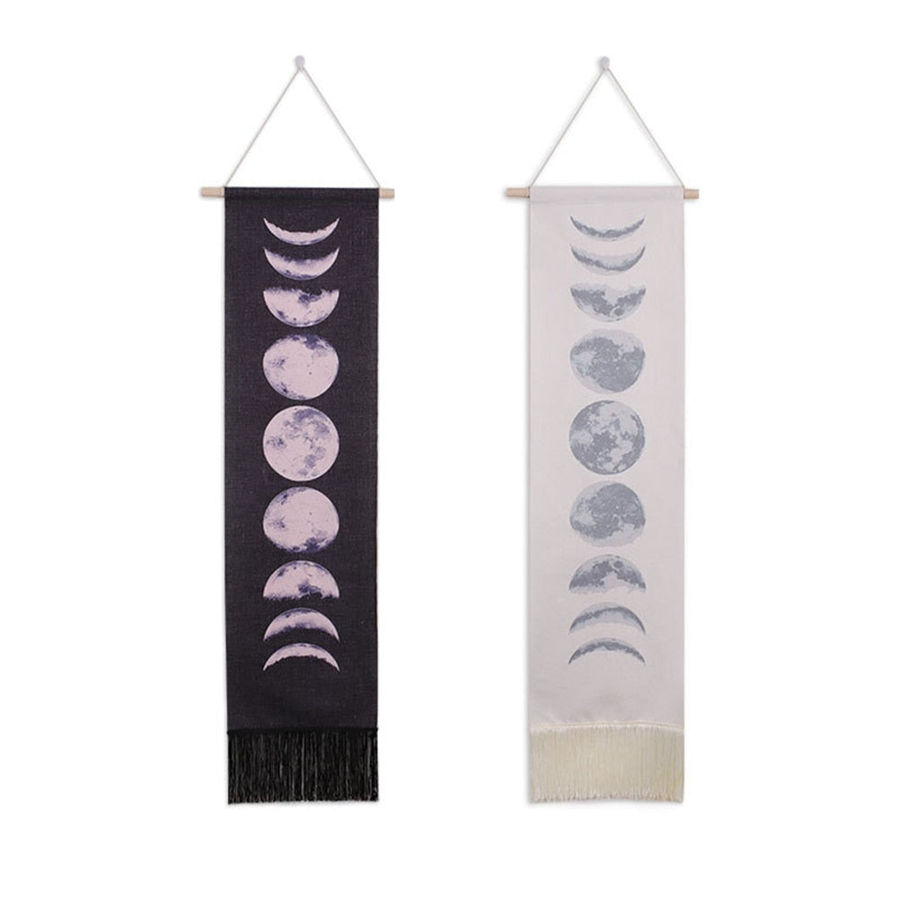 Moon Phase Tapestry Wall