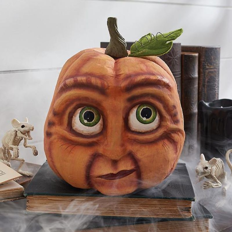 Expressive Pumpkin Ornament Halloween - Orange / One Size -