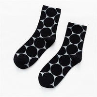 Thumbnail for Dot Print Socks - Black / One Size