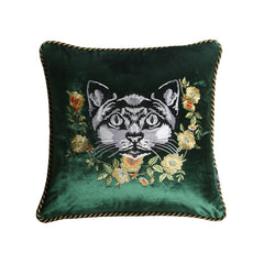 Animals Luxury Cushion Cover - Green Black / One Size