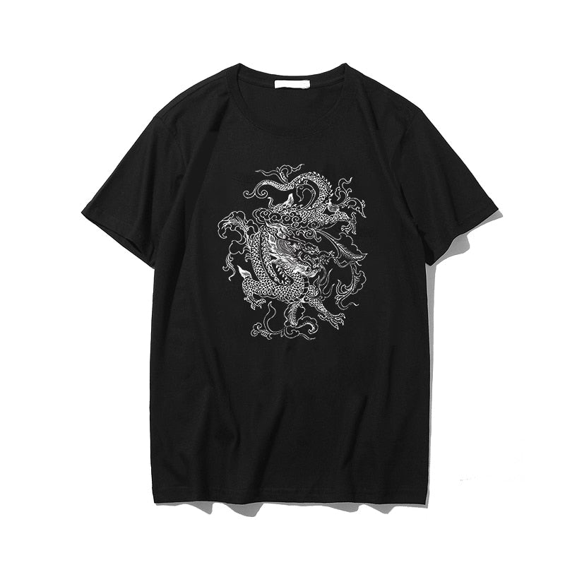 Dragon Hip Hop T-Shirt - Black / S