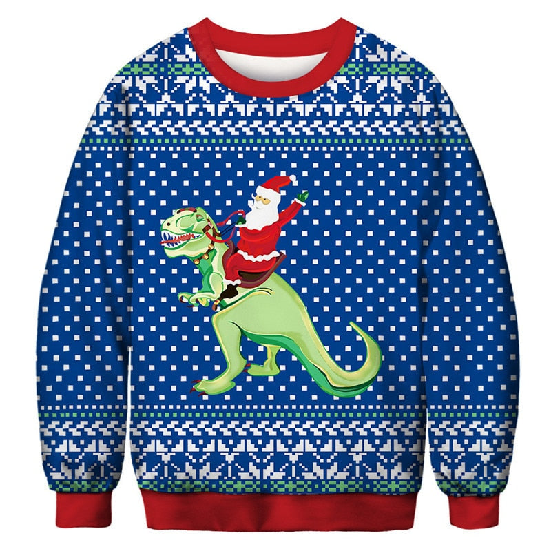 Ugly Christmas 3D Funny Sweatshirt - BFT035 / Eur Size M -