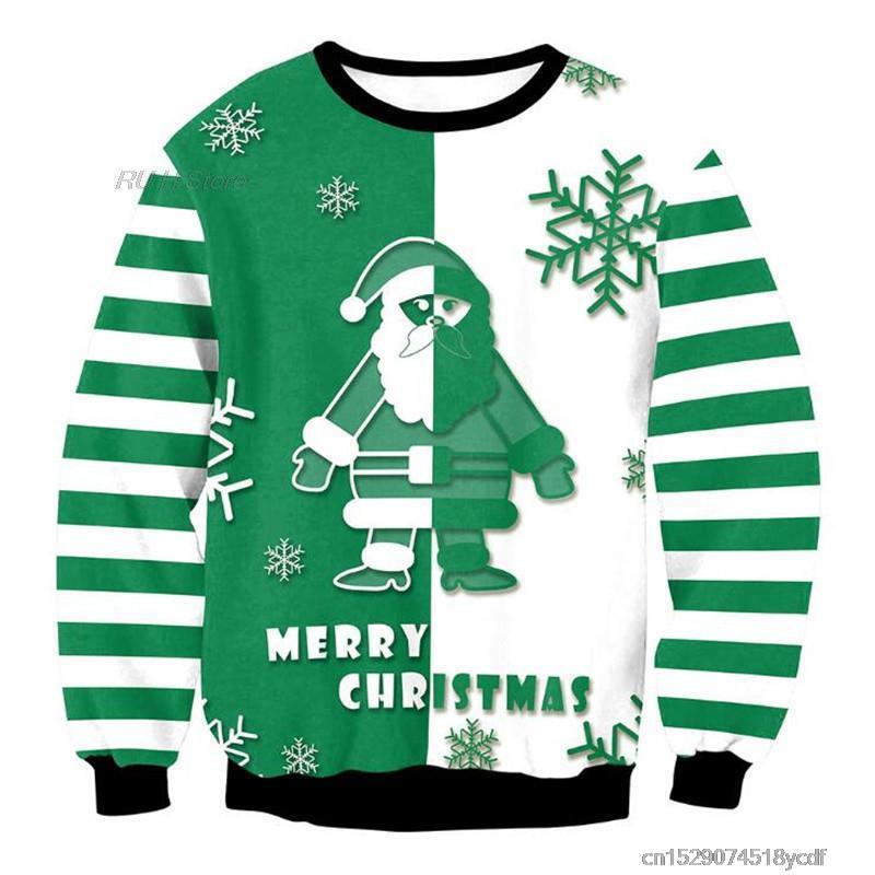 Funny Animals Ugly Christmas Unisex Sweater - Santa Claus /