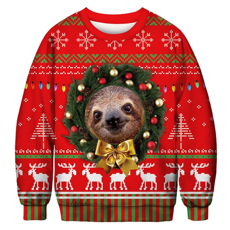 Ugly Christmas 3D Funny Sweatshirt - BFT039 / Eur Size M -