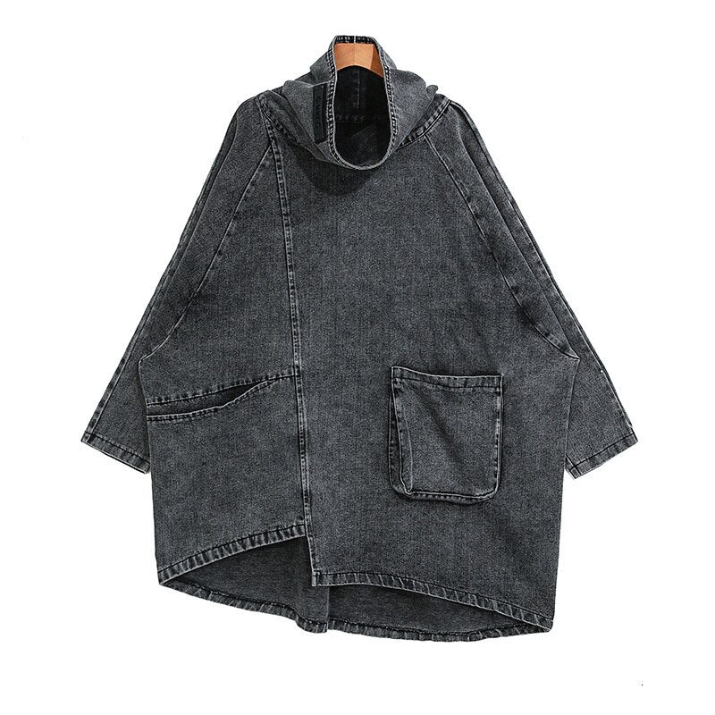 Grey Demin Loose Fit Oversize - Black / One Size - Jacket
