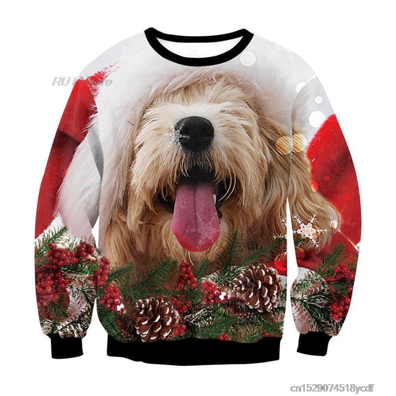 Funny Animals Ugly Christmas Unisex Sweater - Dog. / S /