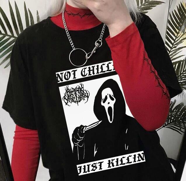 Gothic Punk Loose Shirt - T-Shirt