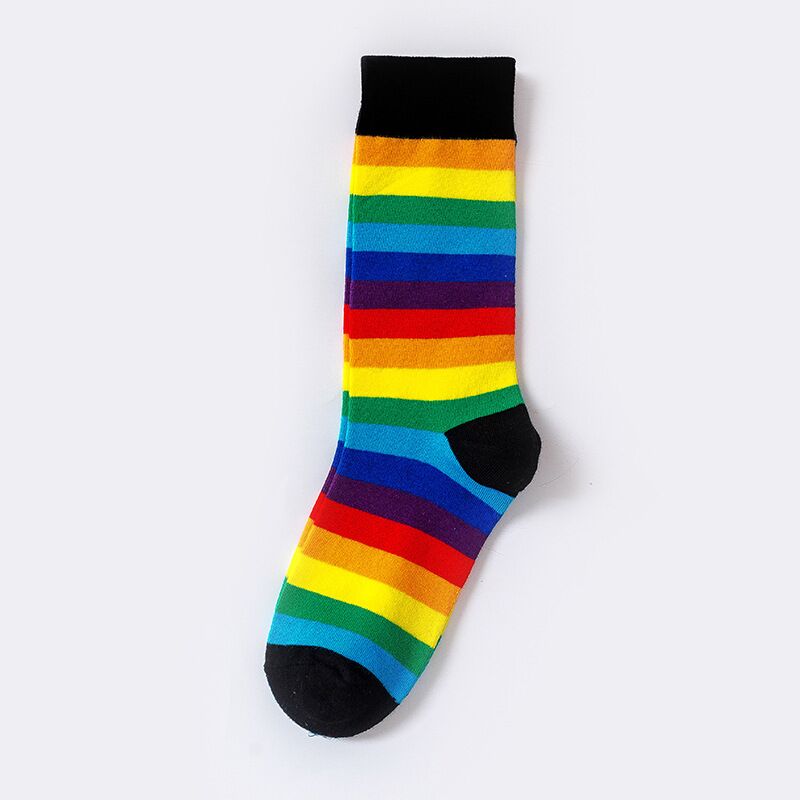 Sweet Candy Color Socks - Black / Size Suit For 35-40