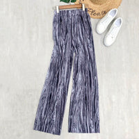 Thumbnail for Bohemian Tie Dye Wide Leg Long Pants - ONE SIZE / Black