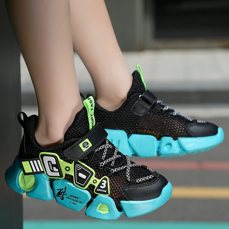 Breathable Fashion PU Leather Sneakers - Shoes