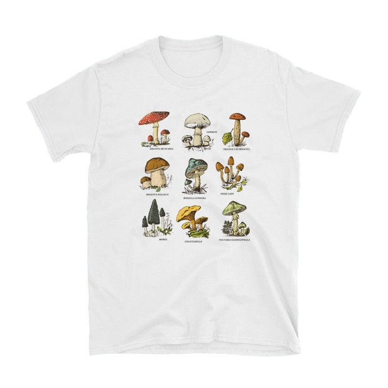 Mushroom Vintage T-Shirt - White / S