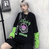 Thumbnail for Unidrone Fluorescent Green Long Sleeve Shirt - One Size /